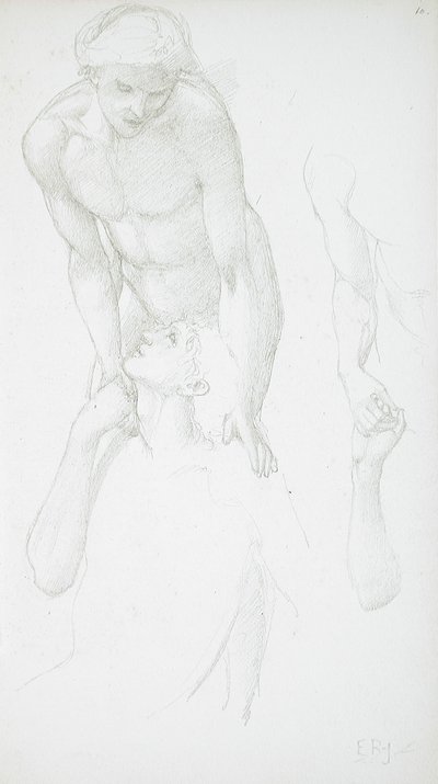 Dva mužské akty od Edward Burne-Jones