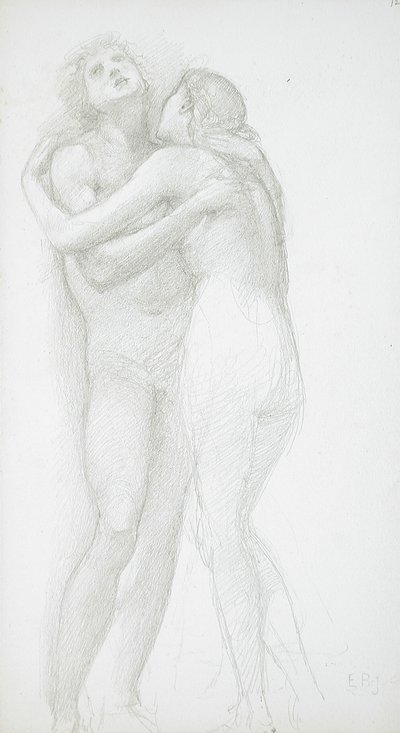 Dva objímající se akty od Edward Burne-Jones