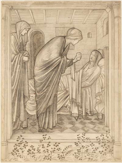 Návštěva nemocných od Edward Burne-Jones