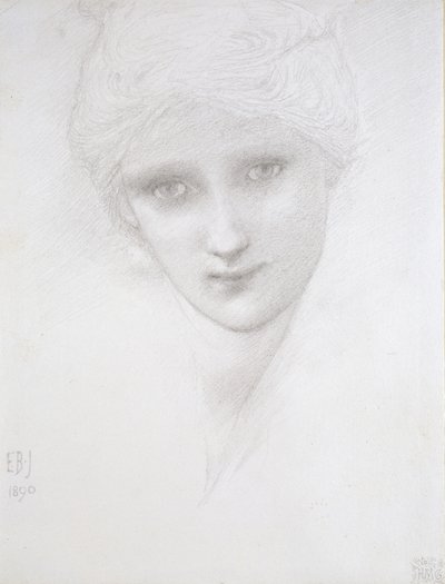 Hlava ženy, 1890 od Edward Burne Jones
