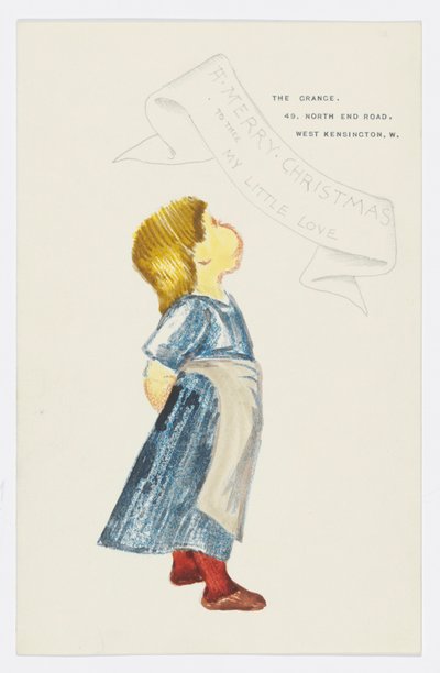 Dopis umělcově vnučce Angele Thirkell (tužka na papíře) od Edward Burne Jones