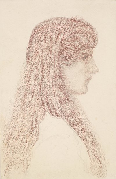 Maria Zambaco - Studie profilu od Edward Burne Jones