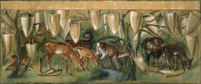 Studie k tapiseriím Svatého grálu od Edward Burne Jones