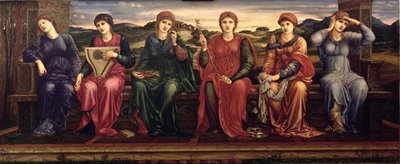 Hodiny, 1870-82 od Edward Burne Jones
