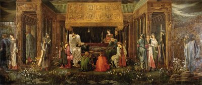 Poslední spánek Artuše v Avalonu od Edward Burne Jones