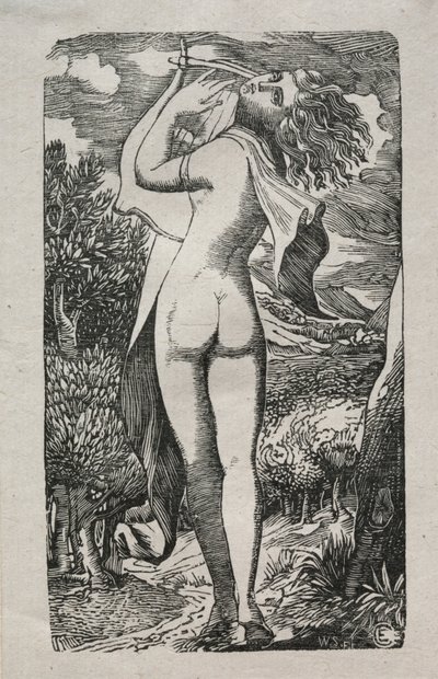 Bacchante aneb Hráč na lyře, 1829. od Edward Calvert