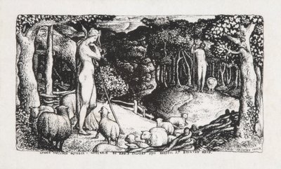 Ideální pastorační život, 1829 od Edward Calvert