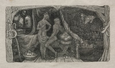 Komorní idyla, 1829. od Edward Calvert