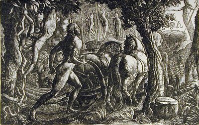 Oráč - Křesťan orající poslední brázdu života od Edward Calvert