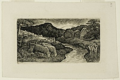 Ovce této pastviny od Edward Calvert