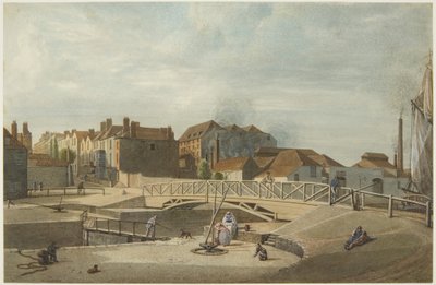 Bathurst Basin (tužka a akvarel na papíře) od Edward Cashin