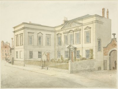 The Bristol City Library, King Street (tužka a akvarel na papíře) od Edward Cashin