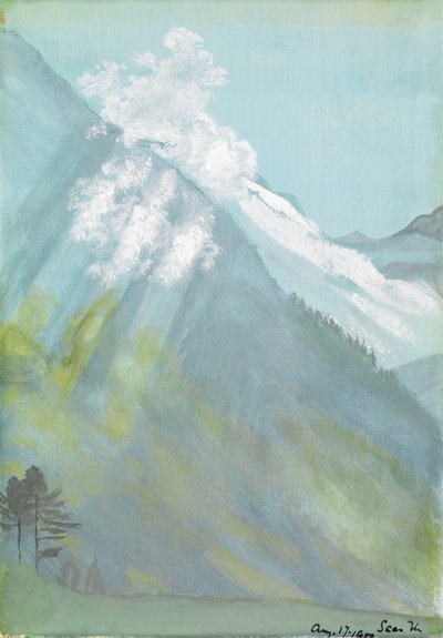 Saas-Fee, Švýcarsko od Edward Clifford