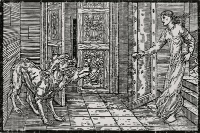 Cerberus od Edward Coley (after) Burne Jones