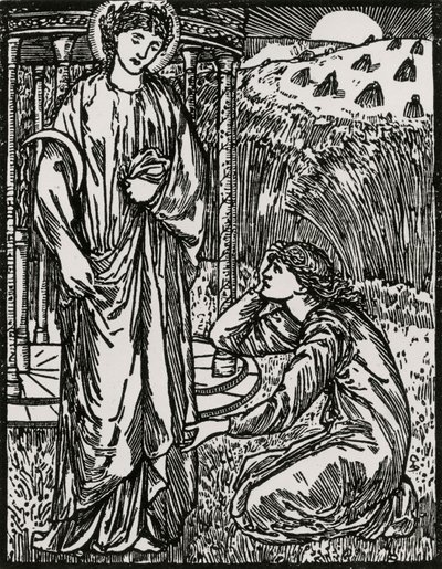 Psyché a Ceres od Edward Coley (after) Burne Jones