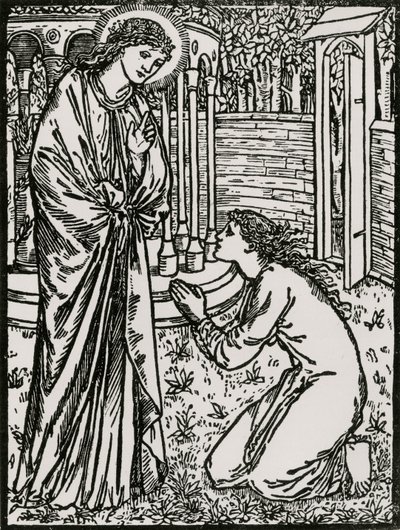 Psyché a Juno od Edward Coley (after) Burne Jones