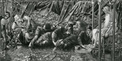 Sněmovna rady, ze série Briar Rose od Edward Coley (after) Burne Jones