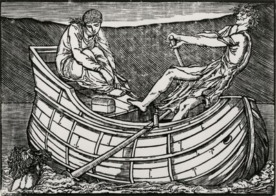 Hlava se zvedá od Edward Coley (after) Burne Jones