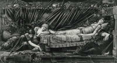The Rose Bower, ze série Briar Rose od Edward Coley (after) Burne Jones