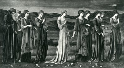 Svatba Psyché od Edward Coley (after) Burne Jones
