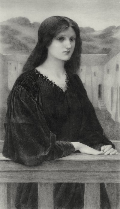 Večer Ticho od Edward Coley (after) Burne Jones