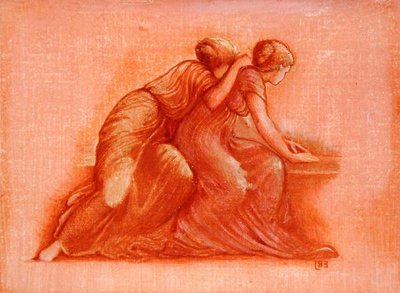 Postavy na balkóně od Edward Coley Burne Jones