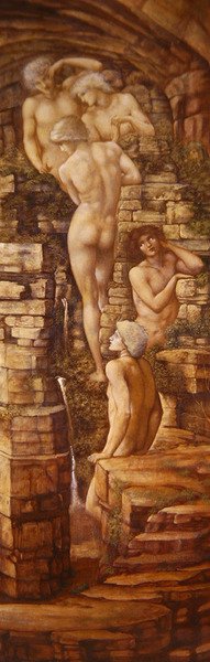 Hill Fairies (olej na plátně) od Edward Coley Burne Jones