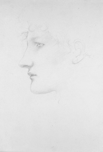 Portrét Bessie Keene (tužka na papíře) od Edward Coley Burne Jones