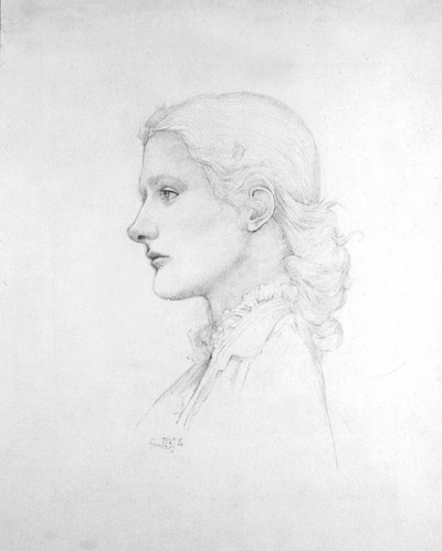 Portrét Lucy Merrill od Edward Coley Burne Jones