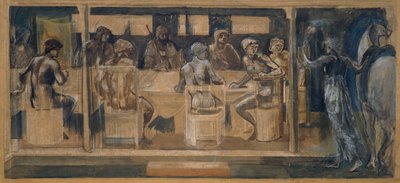 Quest for the Holy Grail - Study for the Summons od Edward Coley Burne Jones