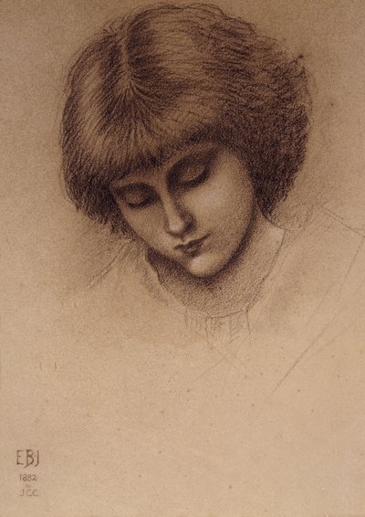 Studie pro "King Cophetua and the Beggar Maid", od Edward Burne Jones