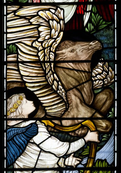 Detail Angel & Bull, Rivers of Paradise, 1875 od Edward Burne Jones