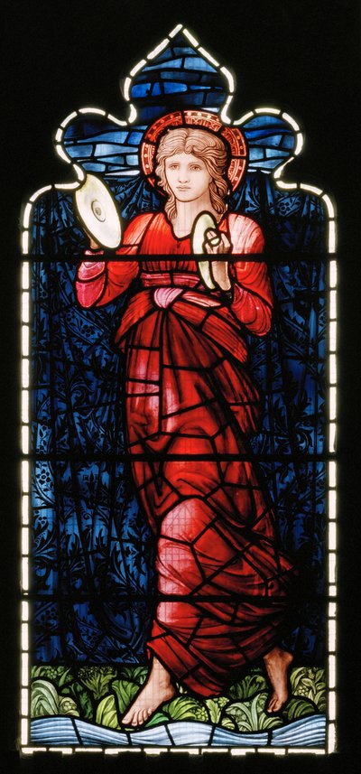 Ashton Under Lyne, Albion Congregational Church, Morris & Co., Edward Burne-Jones, Miriam, 1896 od Edward Burne Jones