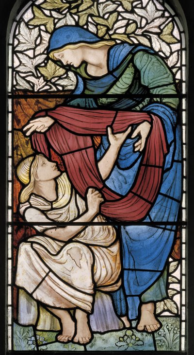 Oděv nahého, 1877 (vitráž) od Edward Burne Jones