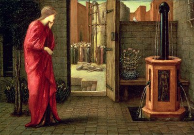 Danae Watching the Building of the Brazen Tower, 1872 od Edward Burne Jones