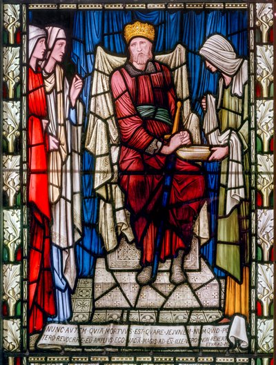 David Consoled, kolem roku 1896 (barevné sklo) od Edward Coley Burne Jones