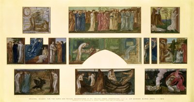 Návrhy dekorací „Amor a psychika“ v Paláci Green č. 1, Kensington, 1872 od Edward Burne Jones