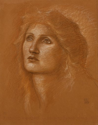 Hlava ženy, 1890 od Edward Burne Jones