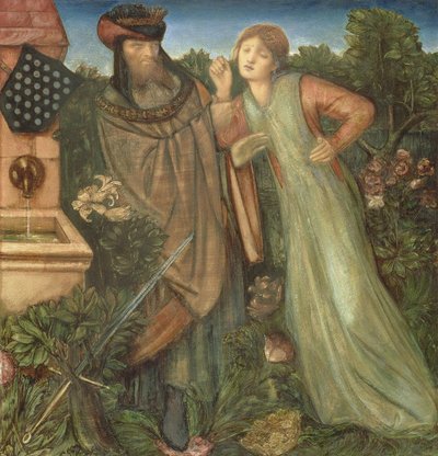 Král Mark a Belle Iseult, 1862 od Edward Burne Jones
