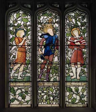 Knotty Ash, St John The Evangelist, Morris Marshall & Faulkner & Co, Edward Burne-Jones, Samuel, Absalom & Timothy, 1872 od Edward Burne Jones