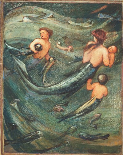 Mořské panny v hlubinách, 1882 od Edward Burne Jones