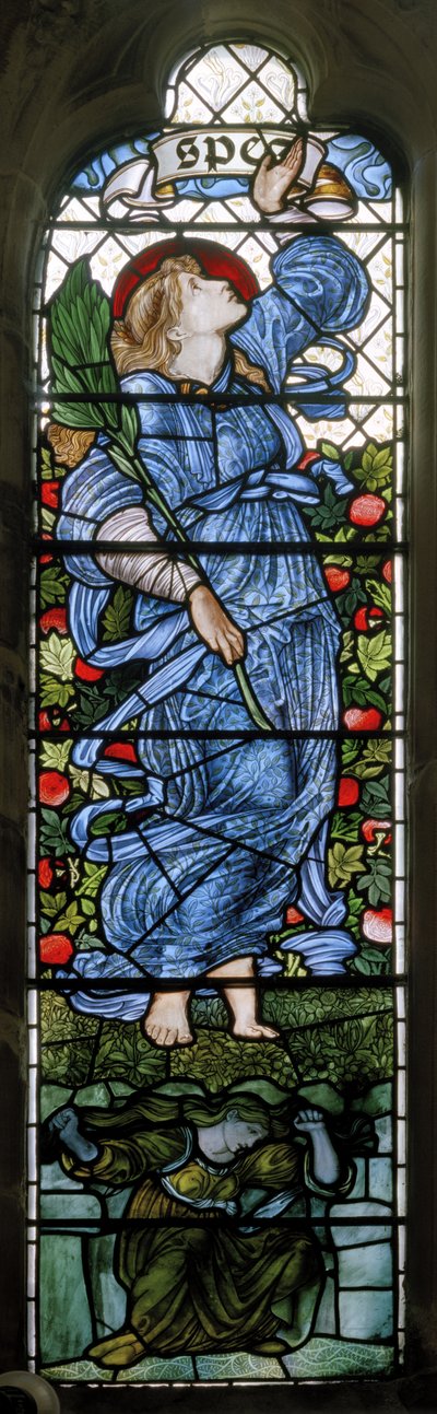 Rochdale, St Chad, Morris & Co., Edward Burne-Jones, Hope, 1873 od Edward Burne Jones