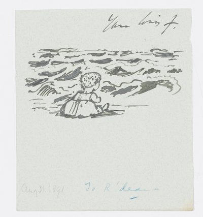 Seaside, Dopis umělcově vnučce Angele Thirkell, 31. srpna od Edward Burne Jones