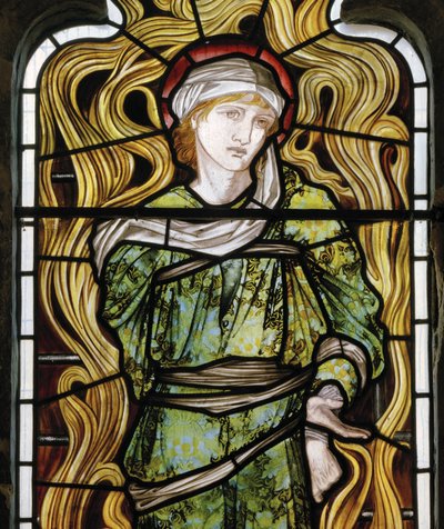 Shadrach, Ohnivá pec, Západní okno, 1870 (vitráže) od Edward Burne Jones