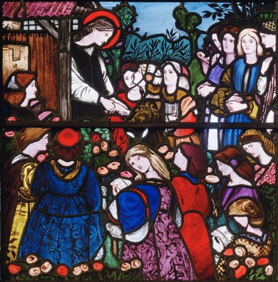St Frideswide, detail, 1859 (vitráže) od Edward Burne Jones