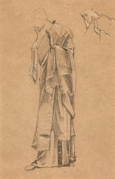 Studie spojená s "The Dream of Lancelot" od Edward Burne Jones