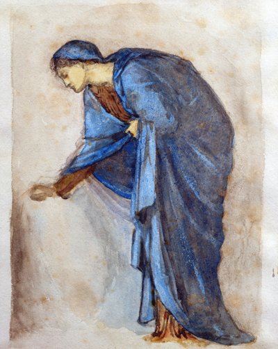 Studie pro postavu Panny (wc) od Edward Burne Jones