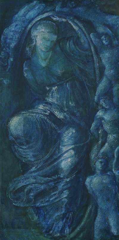 Study for the Wheel of Fortune, 1870 (wc na papíře) od Edward Burne Jones