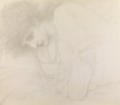 Studie Mary Cassavetti od Edward Burne Jones