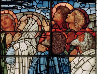 The Ascension Window, detail, 1885 (vitráže) od Edward Burne Jones